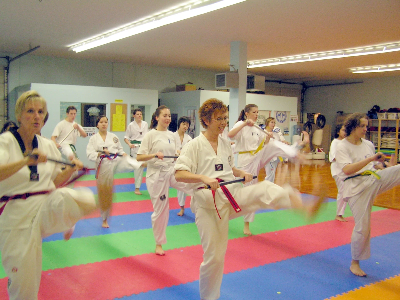 Adult martial arts training