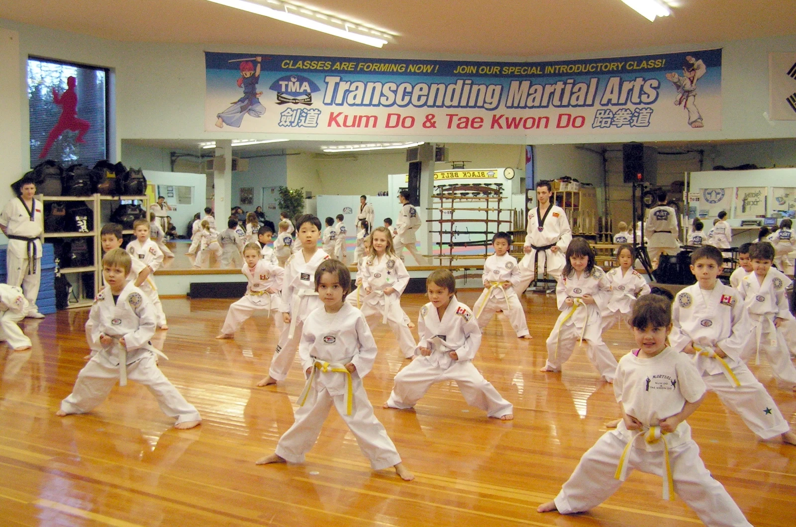 Kids getting fit and active through martial arts