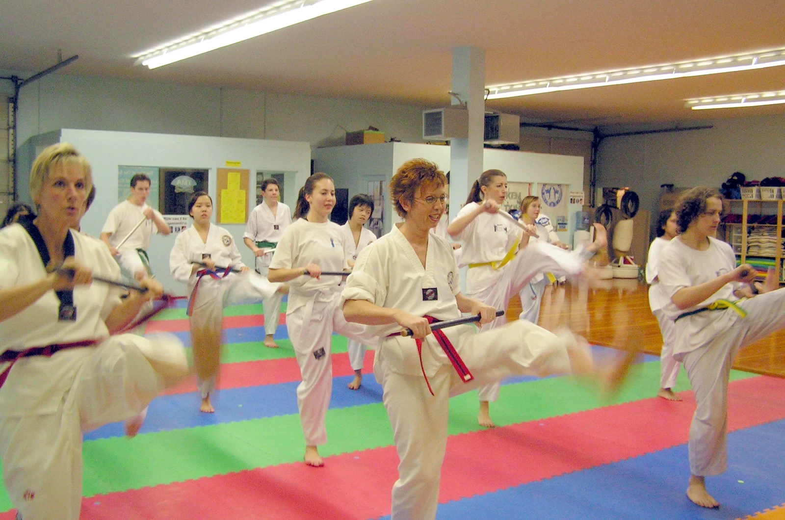 Taekwondo class at Transcending Martial Arts