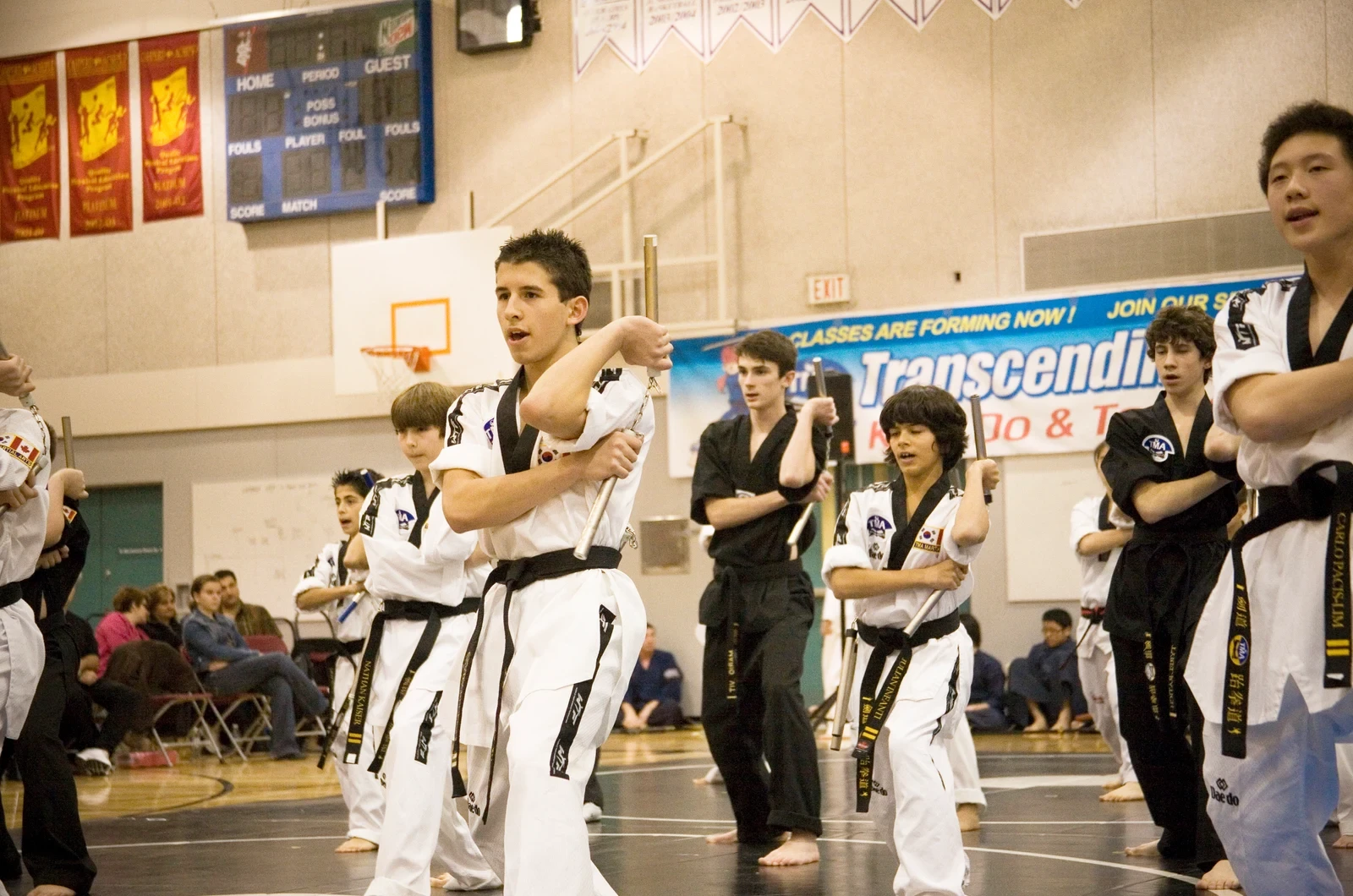 Teen martial arts class at Transcending Martial Arts